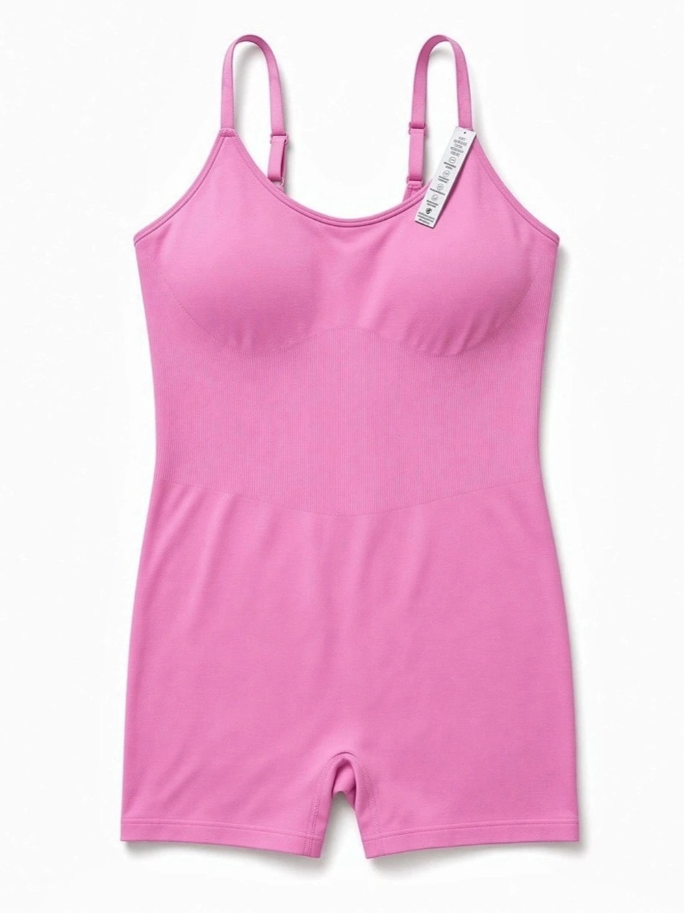 PINK Ribbed Romper Size XL NWT